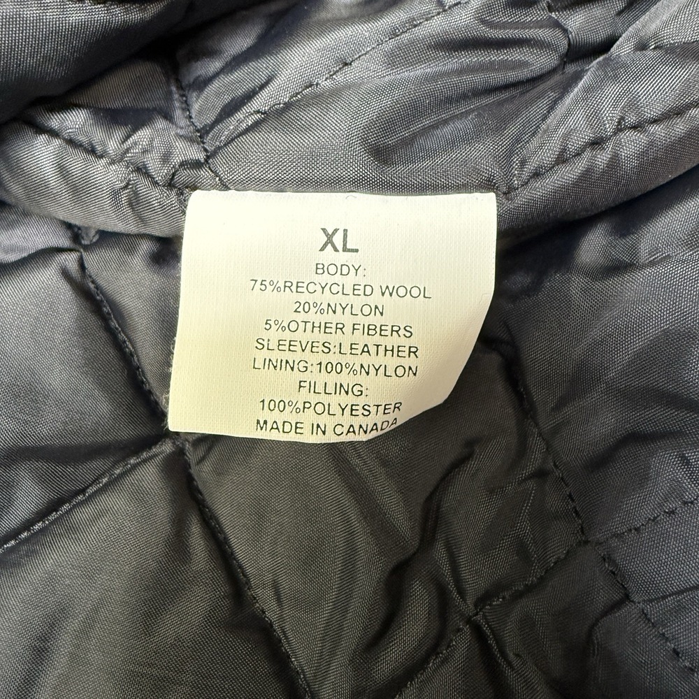 Vintage Anheuser Busch Beer Wool Leather Suede Embroidered Jacket Coat XL - Picture 8 of 11